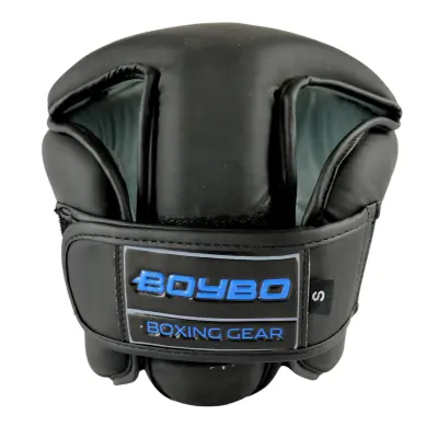 картинка Шлем боксерский BoyBo B-series черно-синий 