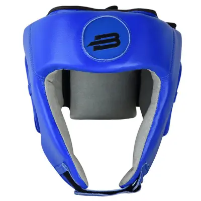 картинка Шлем боевой BoyBo BH500 кожа синий 